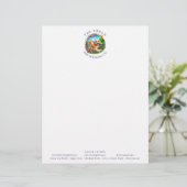 Cockapoo Hondenuitlater Aangepast Logo Briefpapier Briefhoofd (Staand voorkant)
