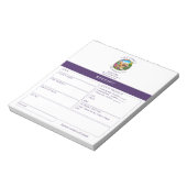 Cockapoo-hondenuitlater Aangepast ontvangstblokboe Notitieblok (Linkerzijde)