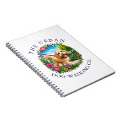 Cockapoo Hondenuitlater Aangepaste Logo Notitieboe Notitieboek (Rechterzijde)