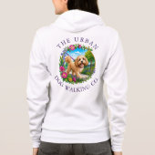 Cockapoo Hondenuitlater Custom Logo Ritssluiting H Hoodie (Achterkant)