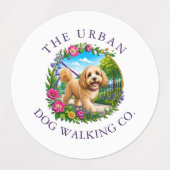 Cockapoo Hondenuitlater Waterdichte Labels met Eig (Design 1)