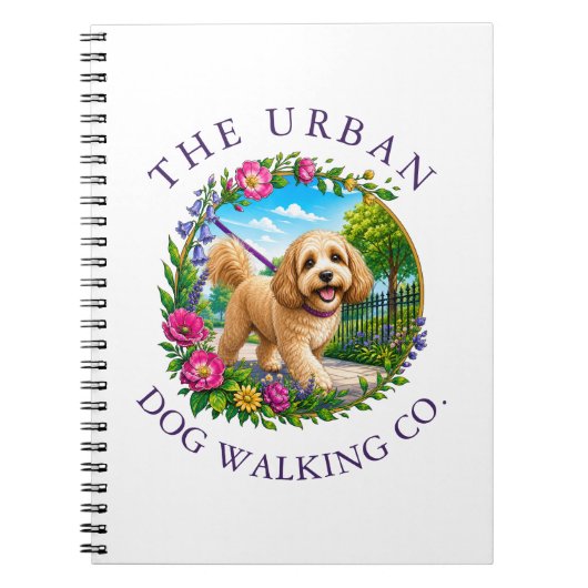 Cockapoo hondenwandel dagopvang notitieboek (Voorkant)