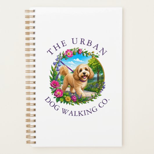 Cockapoo hondenwandel dagopvang planner (Voorkant)