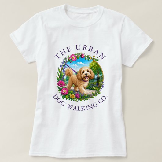 Cockapoo hondenwandel training kleding t-shirt (Design voorkant)