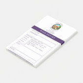 Cockapoo hondenwandelrapport formulier op maat gem post-it® notes (Schuin)