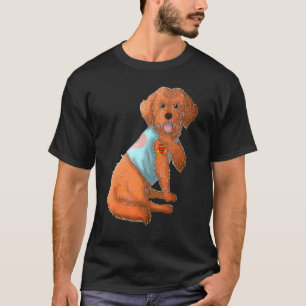 Cockapoo I Love Mom Tattoo Dog Moederdag T-shirt