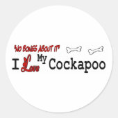 Cockapoo (ik hou van) Sticker (Voorkant)