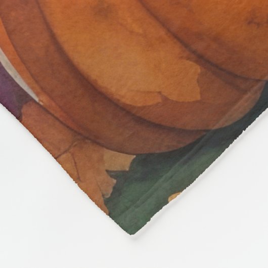 Cockapoo in Autumn verlaat Thanksgiving Fleece Deken (Hoek)