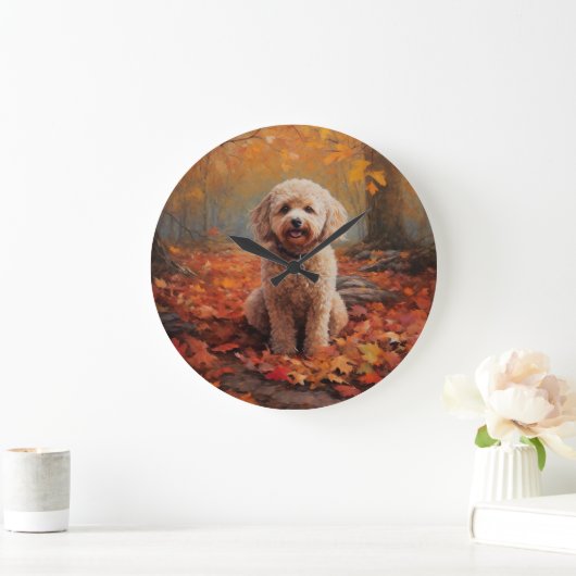 Cockapoo in de herfst laat Herfst inspireren Grote Klok (Huis)
