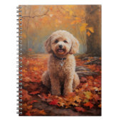 Cockapoo in de herfst laat Herfst inspireren Notitieboek (Voorkant)