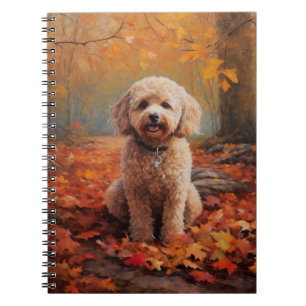 Cockapoo in de herfst laat Herfst inspireren Notitieboek