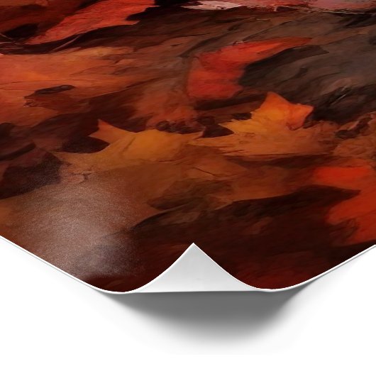 Cockapoo in de herfst laat Herfst inspireren Perfect Poster (Hoek)