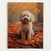 Cockapoo in de herfst laat Herfst inspireren Planner (Voorkant)