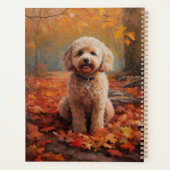 Cockapoo in de herfst laat Herfst inspireren Planner (Achterkant)