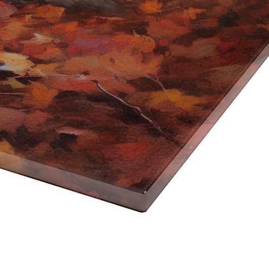 Cockapoo in de herfst laat Herfst inspireren Snijplank (Hoek)