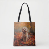 Cockapoo in de herfst laat Herfst inspireren Tote Bag (Voorkant)