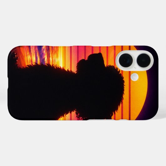 Cockapoo Iphone - Retro Cockapoo Hond Liefhebber C Case-Mate iPhone Case (Achterkant (horizontaal))