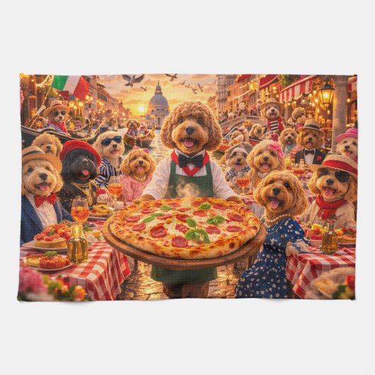 Cockapoo Italiaanse Luxe Theedoek (Horizontaal)