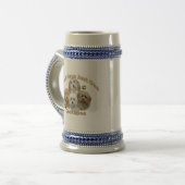 Cockapoo kan niet slechts één cadeau hebben bierpul (Voorkant links)