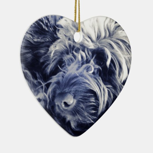 Cockapoo Keramisch Ornament (Rechts)