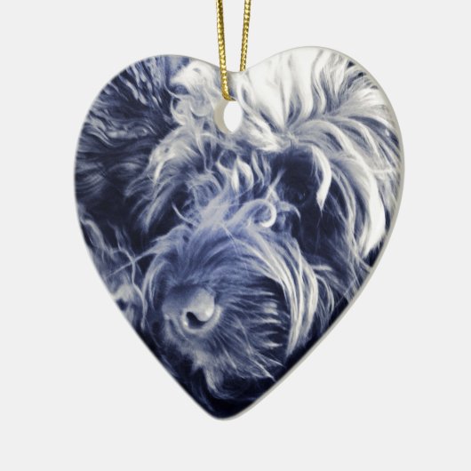 Cockapoo Keramisch Ornament (Links)