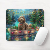 Cockapoo Kerst Feestelijke Reis Muismat (Met muis)