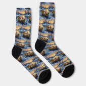 Cockapoo Kerstboot Vakantie Sokken (Rechts)