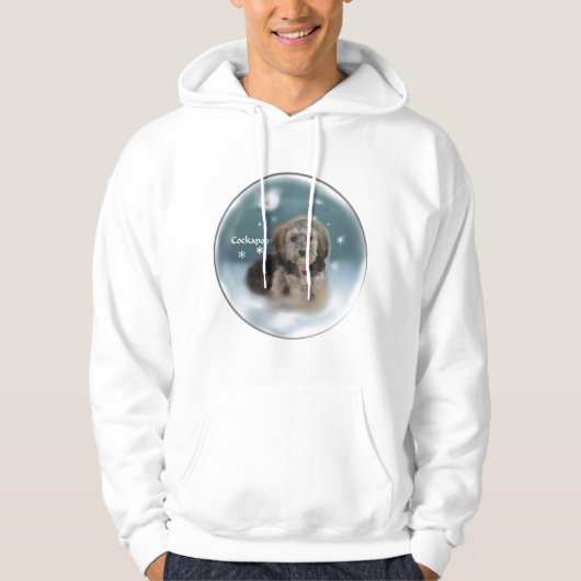 Cockapoo-kerstcadeaus Hoodie (Voorkant)
