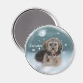 Cockapoo-kerstcadeaus Magneet (Voorkant / Achterkant)