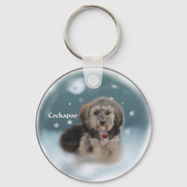 Cockapoo-kerstcadeaus Sleutelhanger