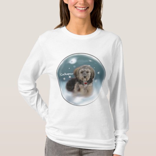 Cockapoo-kerstcadeaus T-shirt (Voorkant)