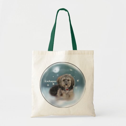 Cockapoo-kerstcadeaus Tote Bag (Voorkant)