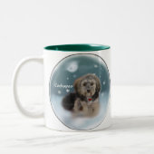 Cockapoo-kerstcadeaus Tweekleurige Koffiemok (Links)