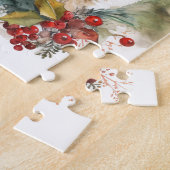 Cockapoo Kerstkrans feestelijke pup Legpuzzel (Zijkant)