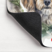 Cockapoo Kerstkrans feestelijke pup Muismat (Hoek)