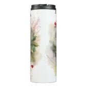 Cockapoo Kerstkrans feestelijke pup Thermosbeker (Achterkant)