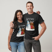 Cockapoo Kerstman Hond Kerst Snowman Kerst Pyjama T-shirt (Unisex)