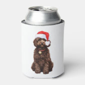 Cockapoo Kerstmis Blikjeskoeler (Blikje Voorkant)