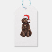 Cockapoo Kerstmis Cadeaulabel (Voorkant)