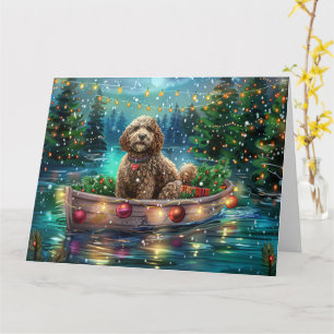 Cockapoo Kerstmis Feestelijke Reis Kaart