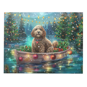 Cockapoo Kerstmis Feestelijke Reis Notitieblok