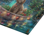 Cockapoo Kerstmis Festivale Reis Snijplank (Hoek)