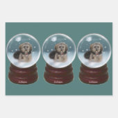 Cockapoo Kerstmis Inpakpapier Vel (Voorkant)