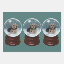 Cockapoo Kerstmis Inpakpapier Vel