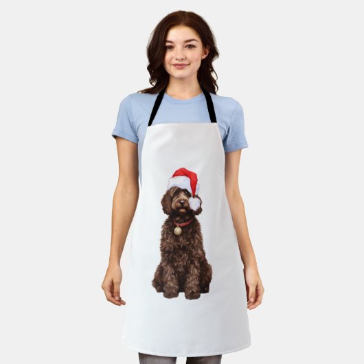 Cockapoo Kerstmis Schort (Gedragen)