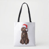 Cockapoo Kerstmis Tote Bag (Voorkant)