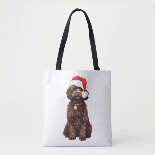 Cockapoo Kerstmis Tote Bag (Voorkant)