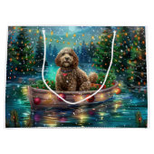 Cockapoo kerstvakantie groot cadeauzakje (Voorkant)