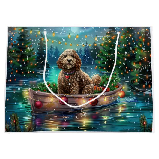 Cockapoo kerstvakantie groot cadeauzakje (Voorkant)