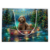 Cockapoo kerstvakantie groot cadeauzakje (Achterkant)